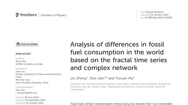 Analysis of differences in fossil fuel consumption in the world based on the fractal time series and complex network