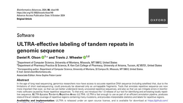 ULTRA-effective labeling of tandem repeats in genomic sequence