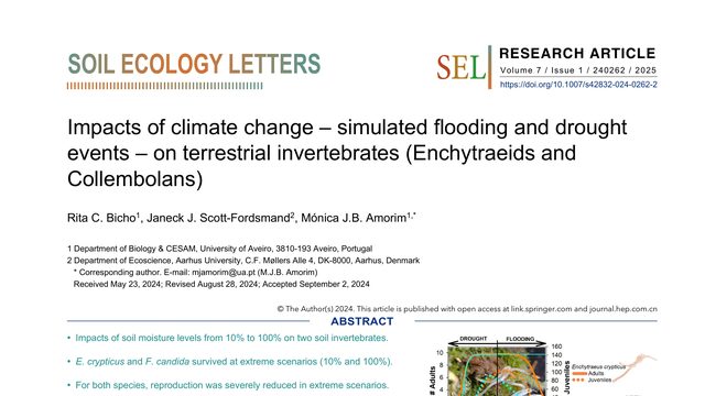 Impacts of climate change–simulated flooding and drought events–on terrestrial invertebrates (Enchytraeids and Collembolans)