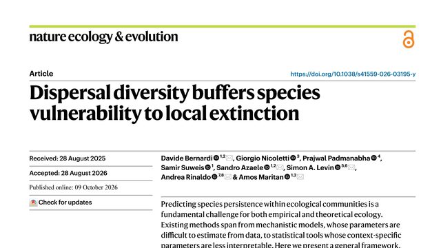 Dispersal diversity buffers species vulnerability to local extinction