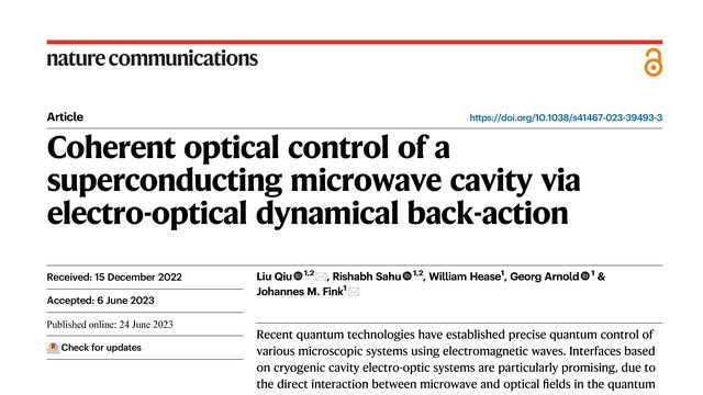Coherent optical control of a superconducting microwave cavity via electro-optical dynamical back-action