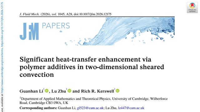 Significant heat-transfer enhancement via polymer additives in two-dimensional sheared convection