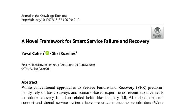 A Novel Framework for Smart Service Failure and Recovery