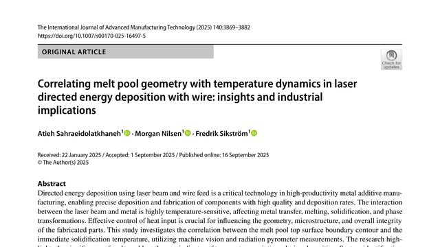 Correlating melt pool geometry with temperature dynamics in laser directed energy deposition with wire: insights and industrial implications