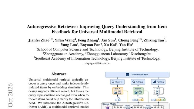 Autoregressive Retriever: Improving Query Understanding from Item Feedback for Universal Multimodal Retrieval