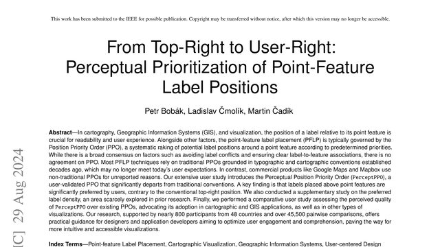 From Top-Right to User-Right: Perceptual Prioritization of Point-Feature Label Positions